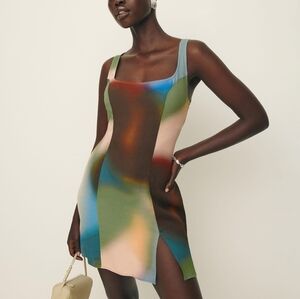 Reformation Noha Dress in Blur size 2 NWT